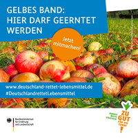 Gelbes Band - Hier darf geerntet werden