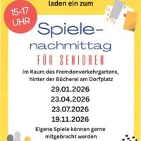 Spielenachmittag für Senioren